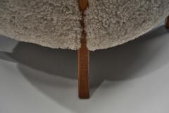 Villy S rensen Villy S rensen Easy Chair With Oak Frame Denmark 1950s - 4520895