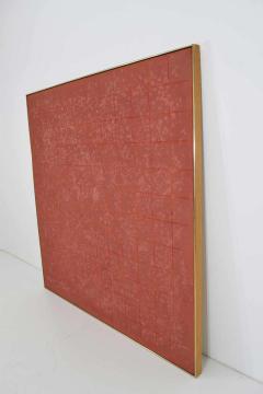 Vincent John Longo Vincent Longo American Grid in Terracotta Large Six Foot Square - 1270757