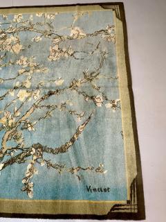 Vincent van Gogh Ege Art Line Modern Carpet Cherry Blossom Rug Signed - 4255628