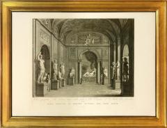Vincenzo Feoli Magnificent large plate illustrating the Vatican Museum - 2292568