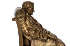 Vincenzo Vela Last Days of Napoleon Antique French Bronze Sculpture by Vela Barbedienne - 1172238