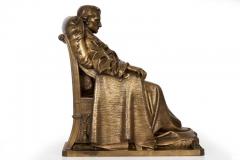 Vincenzo Vela Last Days of Napoleon Antique French Bronze Sculpture by Vela Barbedienne - 1172239