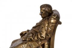 Vincenzo Vela Last Days of Napoleon Antique French Bronze Sculpture by Vela Barbedienne - 1172243
