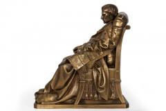 Vincenzo Vela Last Days of Napoleon Antique French Bronze Sculpture by Vela Barbedienne - 1172244