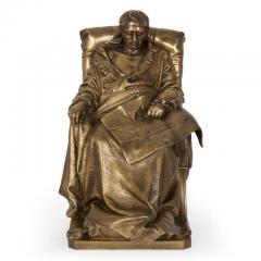 Vincenzo Vela Last Days of Napoleon Antique French Bronze Sculpture by Vela Barbedienne - 1172248