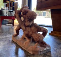 Vincenzo Vela Terra Cotta Sculpture of the Uffizi Wrestlers by Vincenzo Vela - 1511210