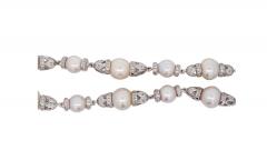 Vintage 18K White Gold 13mm South Sea Pearl Diamond Choker Necklace - 3504641