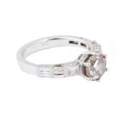 Vintage 18K White Gold Diamond Ring - 4054155