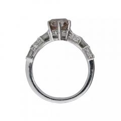 Vintage 18K White Gold Diamond Ring - 4054157