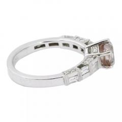 Vintage 18K White Gold Diamond Ring - 4054158