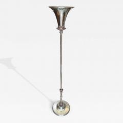 Vintage 1930s Art Deco Space Age Chrome Torchiere Floor Lamp - 4319624