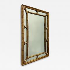 Vintage 1960s Gold Leaf Carved Wood Neoclassical Mirror - 4277050