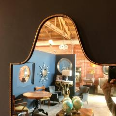 Vintage 1960s Italian Scudo Long Mirror in Brass Trim - 544077