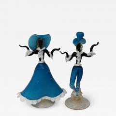 Vintage 1960s Murano Glass Goldoni Dancers a Pair - 2015618
