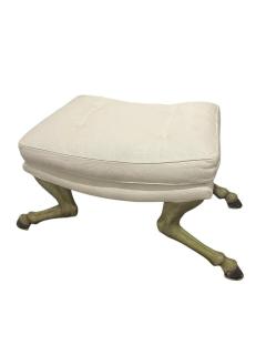 Vintage 1970s Italian Horse Hoof Stool - 4110086
