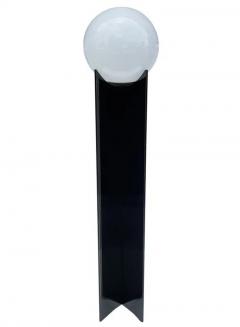 Vintage 1970s Ultra Modern Acrylic Glass Floor Lamp in Black White - 3146230