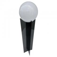 Vintage 1970s Ultra Modern Acrylic Glass Floor Lamp in Black White - 3146232