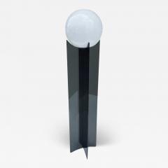 Vintage 1970s Ultra Modern Acrylic Glass Floor Lamp in Black White - 3149900