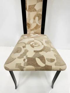 Vintage 1980s Upholstered Postmodern Dining Chairs Set of 6 - 3760400