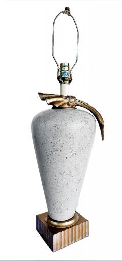 Vintage 1990s Hollywood Regency Plaster Table Lamps Pair - 4416346