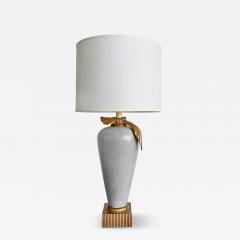 Vintage 1990s Hollywood Regency Plaster Table Lamps Pair - 4419354