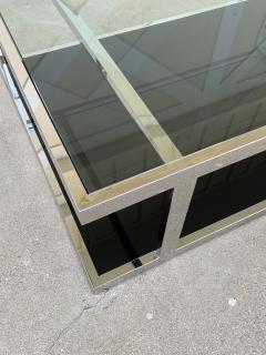 Vintage 2 Tier Coffee Table in Chrome and Glass - 1831180