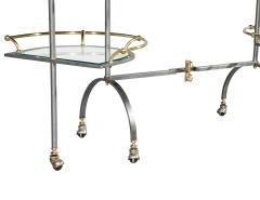 Vintage 2 Tone Metal Bar Cart in the manner of Edoardo Orlandi - 4476200