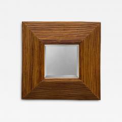 Vintage 3 dimensional Pencil Reed Coastal Beveled Mirror - 4613889