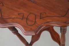 Vintage 6 Leg Scalloped Sided Table - 3163476