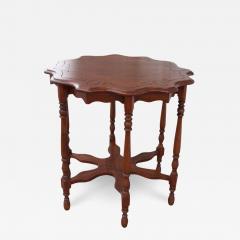 Vintage 6 Leg Scalloped Sided Table - 3167597