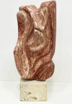 Vintage Abstract Free Form Hand Carved Marble Sculpture - 3611861