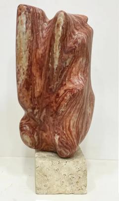 Vintage Abstract Free Form Hand Carved Marble Sculpture - 3611870