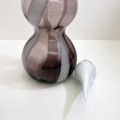 Vintage All Rose Murano Amethyst and White Decanter 0044 - 2438486