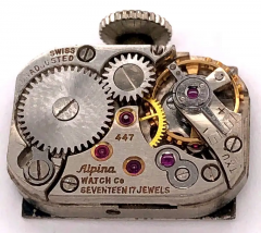 Vintage Alpina Watch 17 Jewels 14 Karat Gold 1 6grams - 2828060