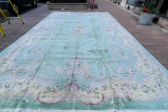 Vintage Antique Art Deco Chinese Oriental Carpet Over Size - 3970328
