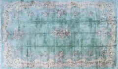 Vintage Antique Art Deco Chinese Oriental Carpet Over Size - 3970333