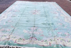 Vintage Antique Art Deco Chinese Oriental Carpet Over Size - 3970334