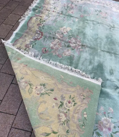 Vintage Antique Art Deco Chinese Oriental Carpet Over Size - 3970335
