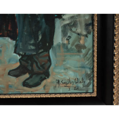 Vintage Antonio Gonzalez Collado Original Oil Painting on Canvas - 3992280