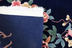 Vintage Art Deco Chinese Carpet Perfect Blue - 3969422