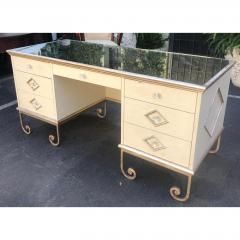 Vintage Art Deco Mirror Top Vanity Dressing Table Writing Desk - 1610680