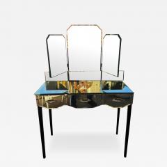 Vintage Art Deco Mirrored Trifold Vanity Dressing Table - 4434638