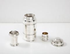 Vintage Art Deco Sterling Silver cocktail Shaker with Juicer  - 3233915