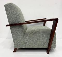 Vintage Art Deco Style Low Profile Lounge Chairs Pair - 4205447