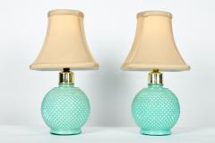 Vintage Art Glass Desk Table Lamps - 399130