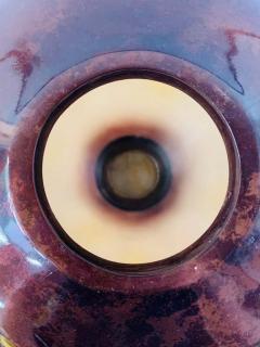 Vintage Asian Amber Glass Vase or Urn - 2889309