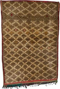 Vintage Atlas Low Pile Wool Rug Morocco Circa 1960 - 4708025