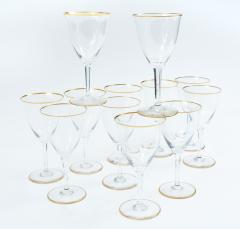 Vintage Baccarat Crystal Red Wine Water Glassware Service for Twelve People - 946387