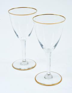 Vintage Baccarat Crystal Red Wine Water Glassware Service for Twelve People - 946396