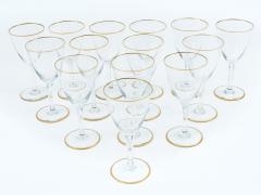 Vintage Baccarat Crystal Red Wine Water Glassware Service for Twelve People - 946397